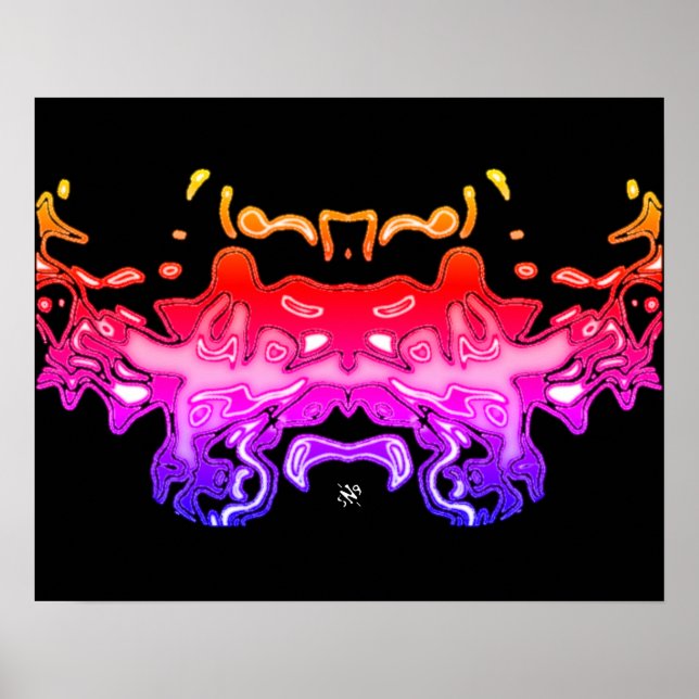 Tiger Sketch (Yellow 2) Poster (Front)