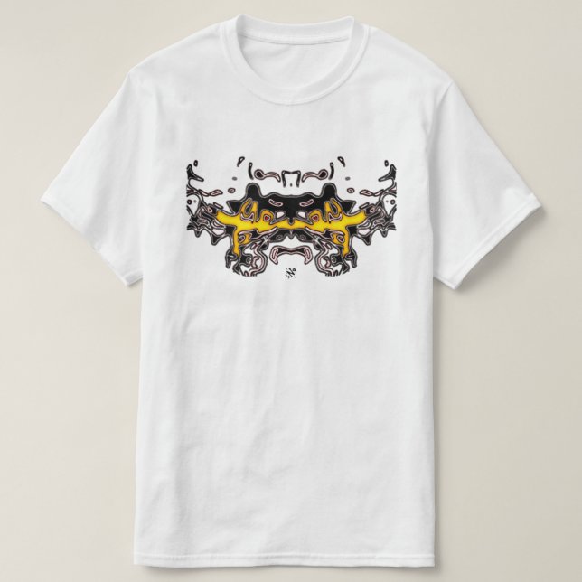 Tiger Sketch (Yellow 4) T-Shirt (Design Front)