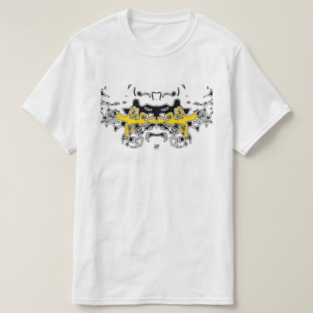 Tiger Sketch (Yellow) T-Shirt (Design Front)