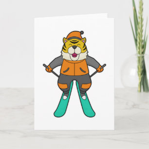 Tiger Skier Ski Card