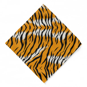 Tiger Skin Animal Print Pattern Design Bandana