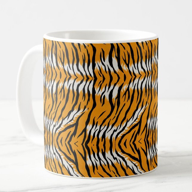Tiger Skin Animal Print Pattern Design  Coffee Mug (Creator Uploaded)