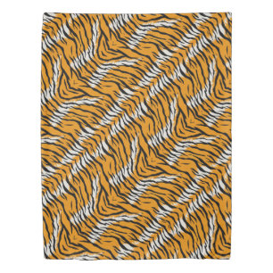 Tiger Skin Animal Print Pattern Design  Duvet Cover