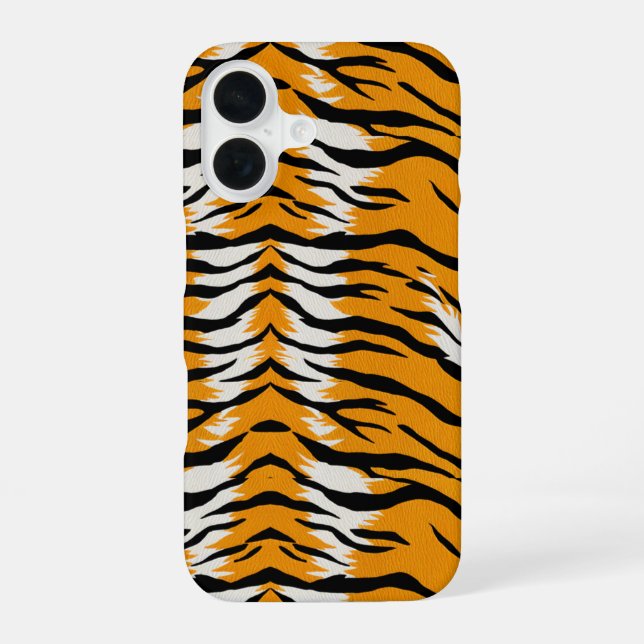 Tiger Skin Animal Print Pattern Design  Iphone Case (Back)