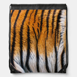 Tiger Skin Drawstring BackPack
