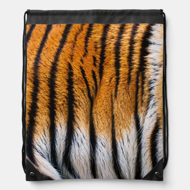 Tiger Skin Drawstring BackPack (Front)