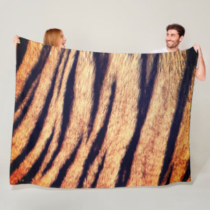 Tiger Skin Fleece Blanket