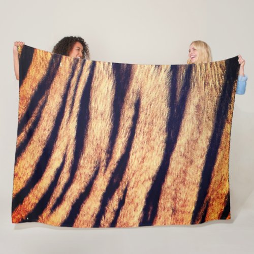 Tiger Skin Fleece Blanket