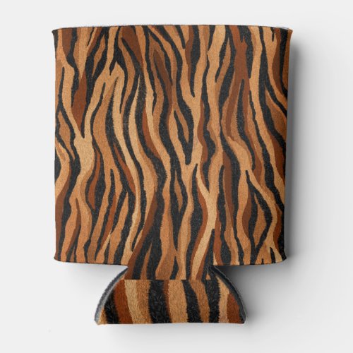 Tiger skin hand_drawn seamless pattern can cooler