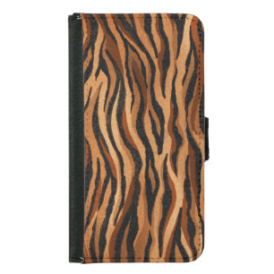 Tiger skin: hand-drawn seamless pattern. samsung galaxy s5 wallet case