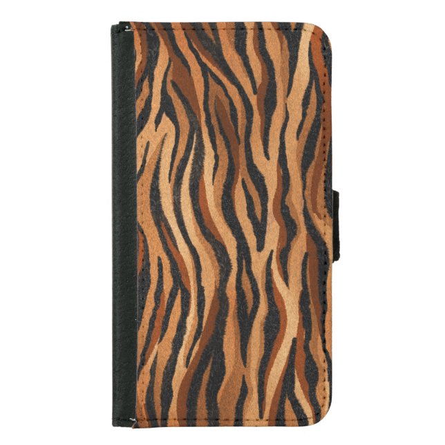 Tiger skin: hand-drawn seamless pattern. samsung galaxy wallet case (Front)