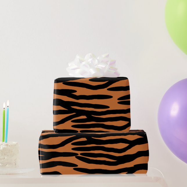 Tiger Skin Patterned Wrapping Paper (Party Gifts)
