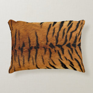 Tiger Skin Print Accent Pillow