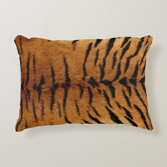 Tiger Skin Print Accent Pillow (Front)