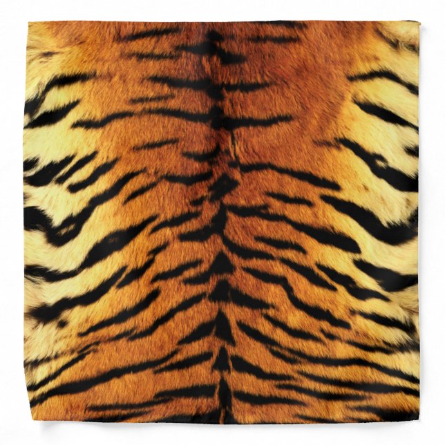 Tiger Skin Print Bandana (Front)