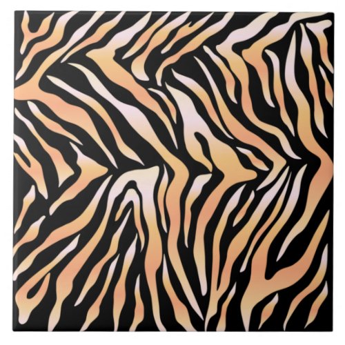 Tiger skin print design  ceramic tile