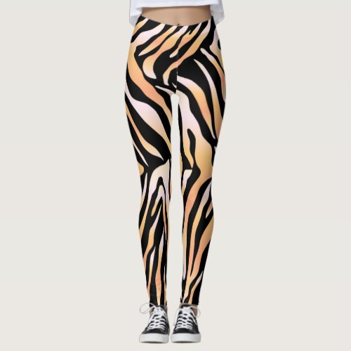 Tiger skin print design  leggings