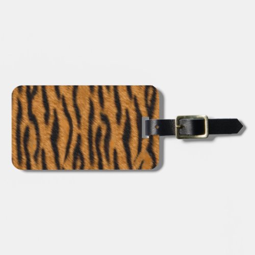 Tiger skin print design Tiger stripes pattern Luggage Tag