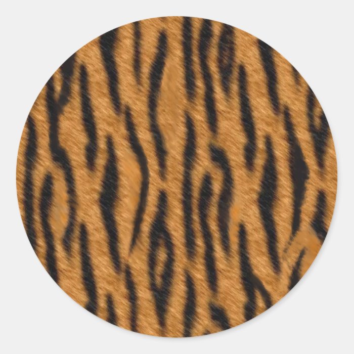 Tiger skin print design, Tiger stripes pattern Sticker