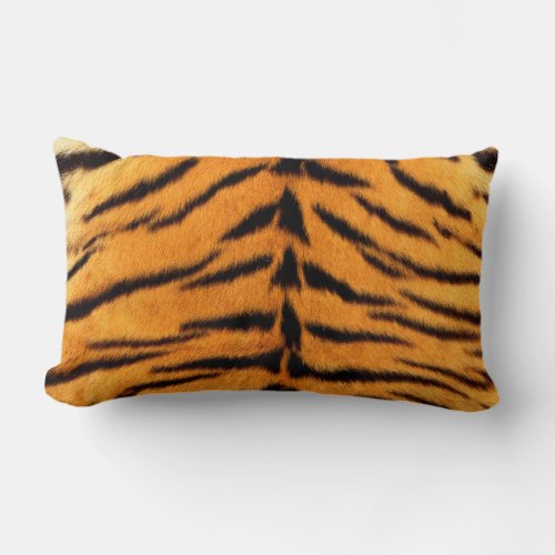 Tiger Skin Print Lumbar Pillow Cushion