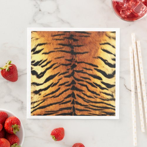 Tiger Skin Print Paper Dinner Napkins