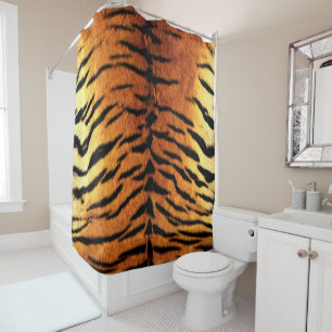 Tiger Skin Print Shower Curtain