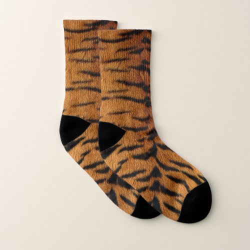 Tiger Skin Print Socks