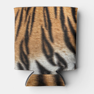 Tiger Skin: Real Texture Abstract Can Cooler
