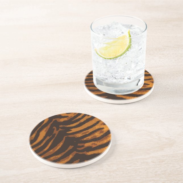 Tiger Skin Sandstone Coaster (Side)