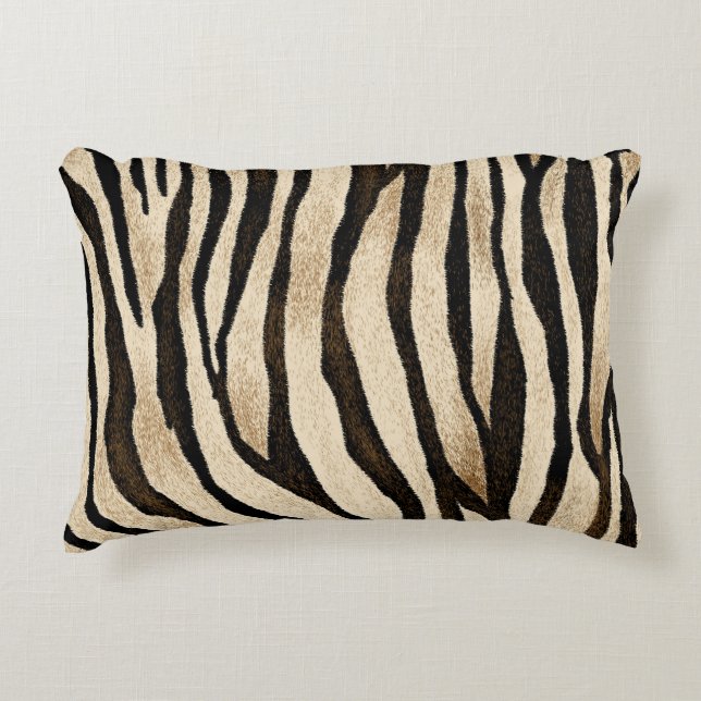 Tiger Skin Seamless Texture Accent Pillow (Front)