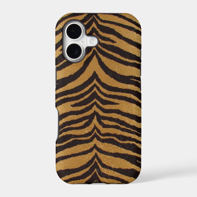 Tiger Skin Stripes Pattern Iphone Case (Back)
