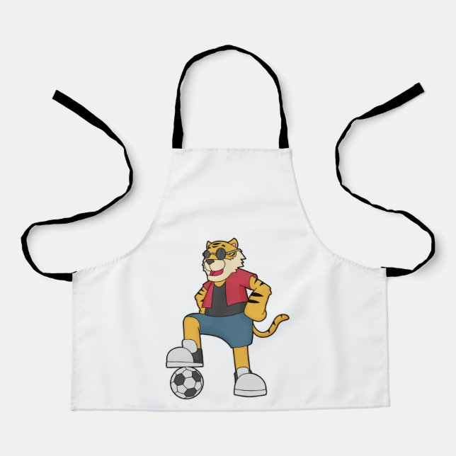 Tiger Soccer player Soccer Apron (Front)