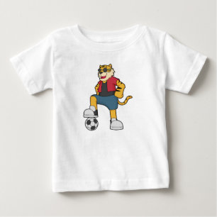 Tiger Soccer player Soccer Baby T-Shirt