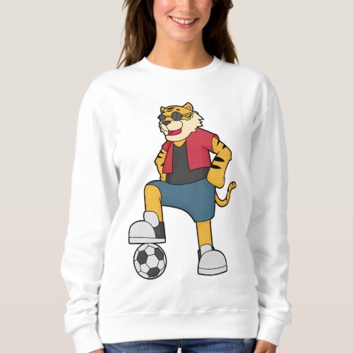 Tiger Soccer player Soccer Sweatshirt