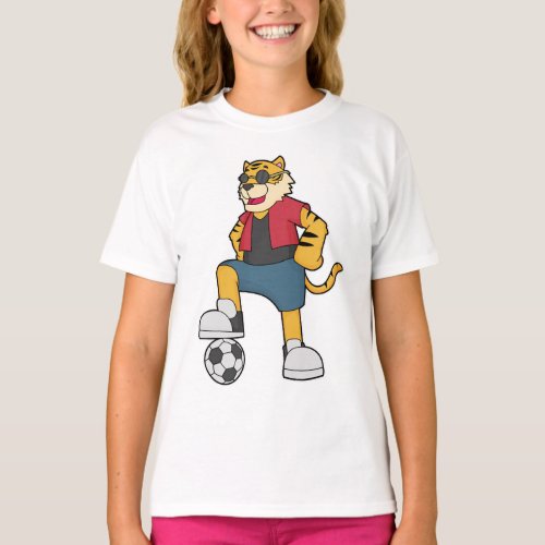 Tiger Soccer player Soccer T_Shirt