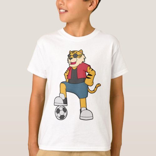 Tiger Soccer player Soccer T_Shirt
