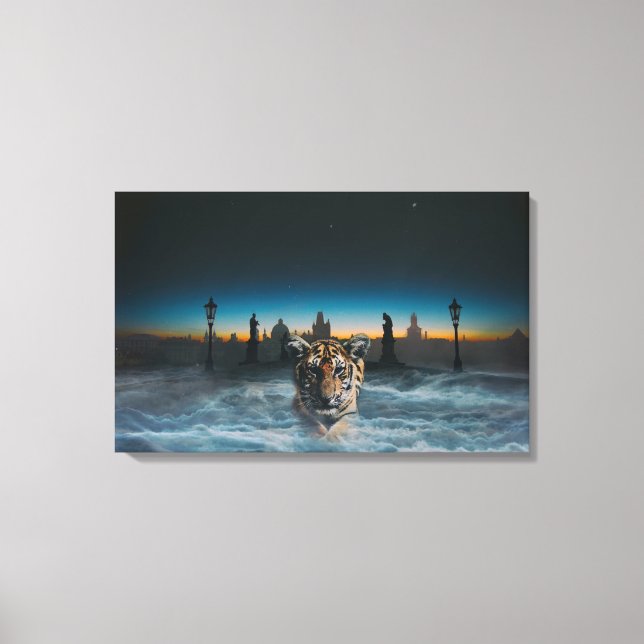 tiger spirit canvas print (Front)