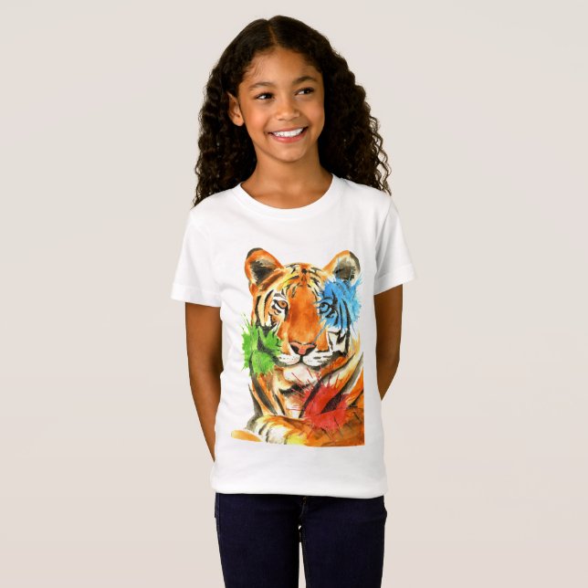 Tiger Splatter T-Shirt (Front Full)