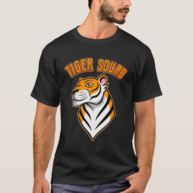 Tiger Squad Wildlife Animals Nature Lover Big Cats T-Shirt (Front)