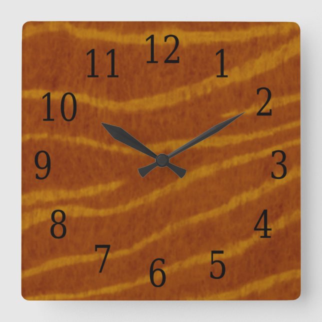 Tiger Square Clock (Front)