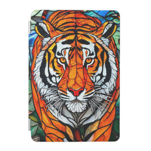 Tiger stained glass iPad mini cover