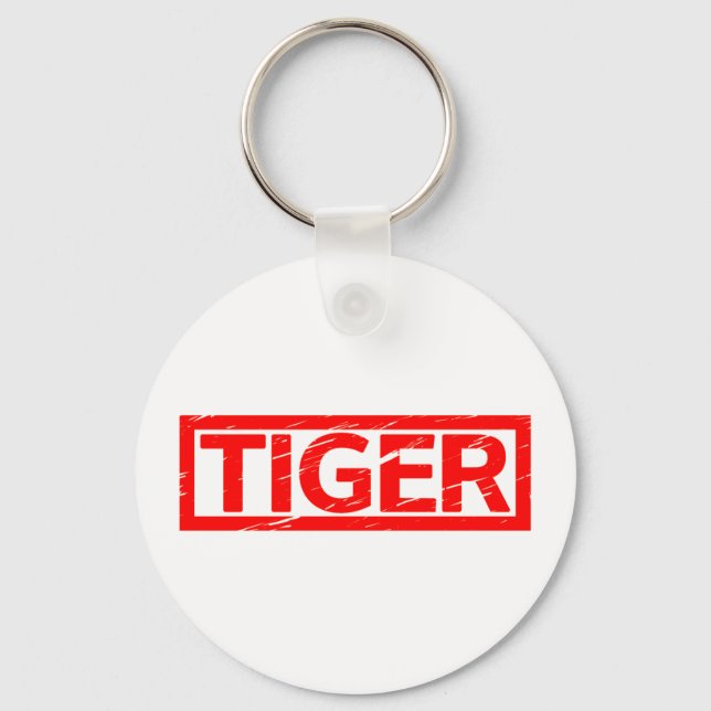 Tiger Stamp Keychain (Front)