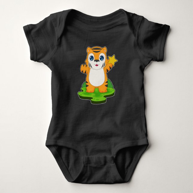 Tiger Star Baby Bodysuit (Front)