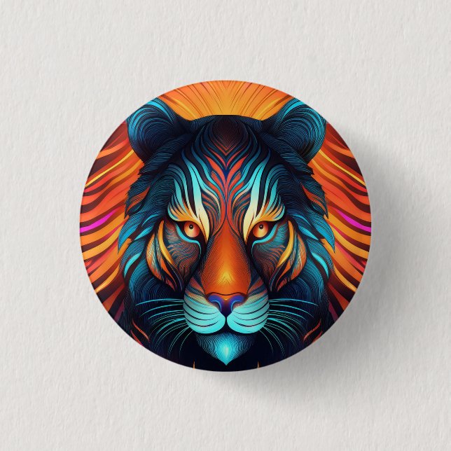 Tiger Stare! Button (Front)