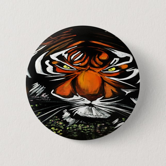 Tiger Stare Button (Front)