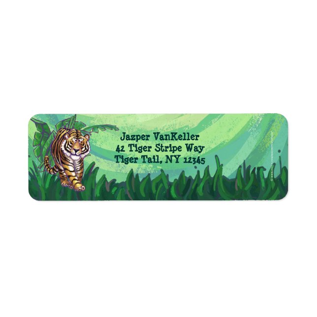 Tiger Stationery Label (Front)