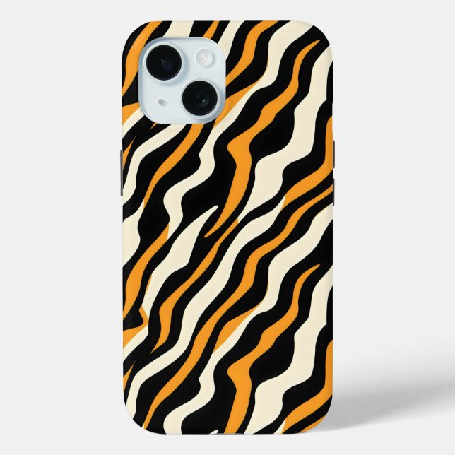 Tiger Stipes Pattern Case-Mate iPhone Case (Back)