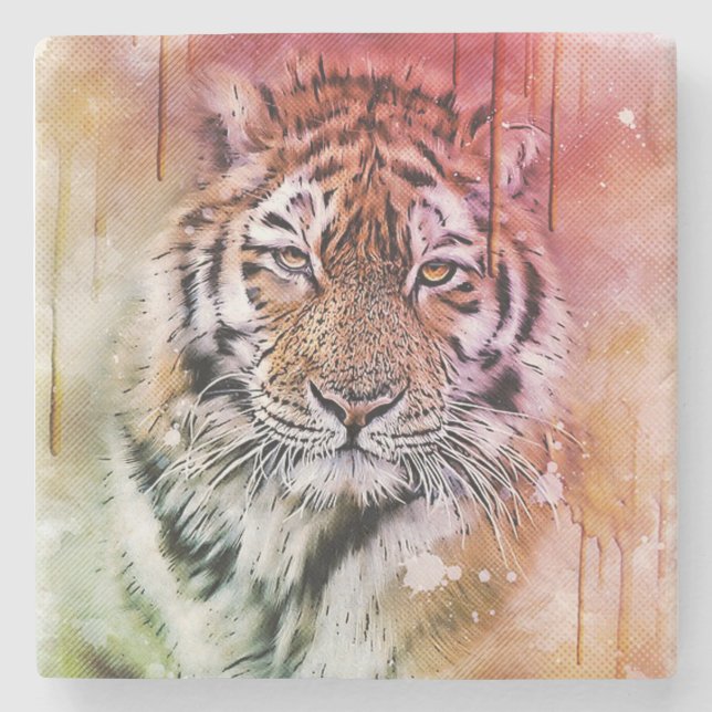 Tiger Stone Coaster (Front)