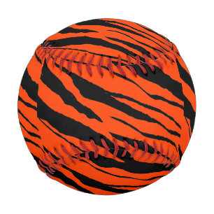 Tiger Strip Baseball-Black-Design 2 Baseball