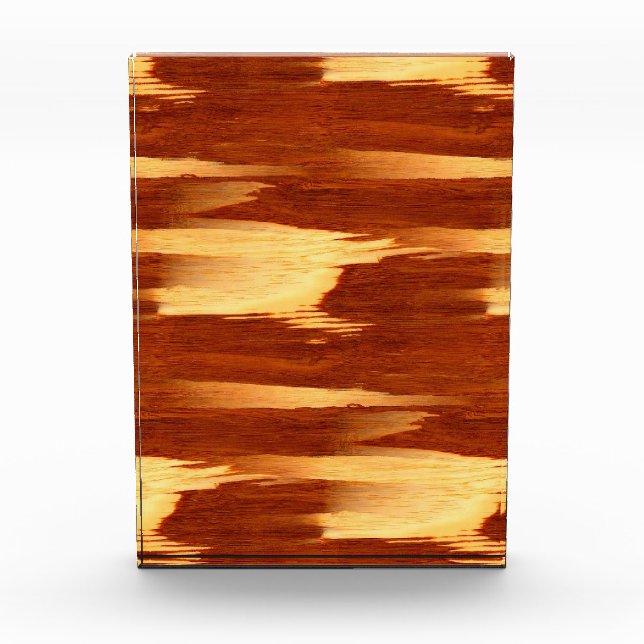 Tiger Stripe Bamboo Wood Grain Look Award (Front)